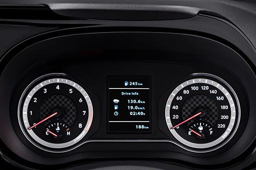 Speedometer with multi-info display