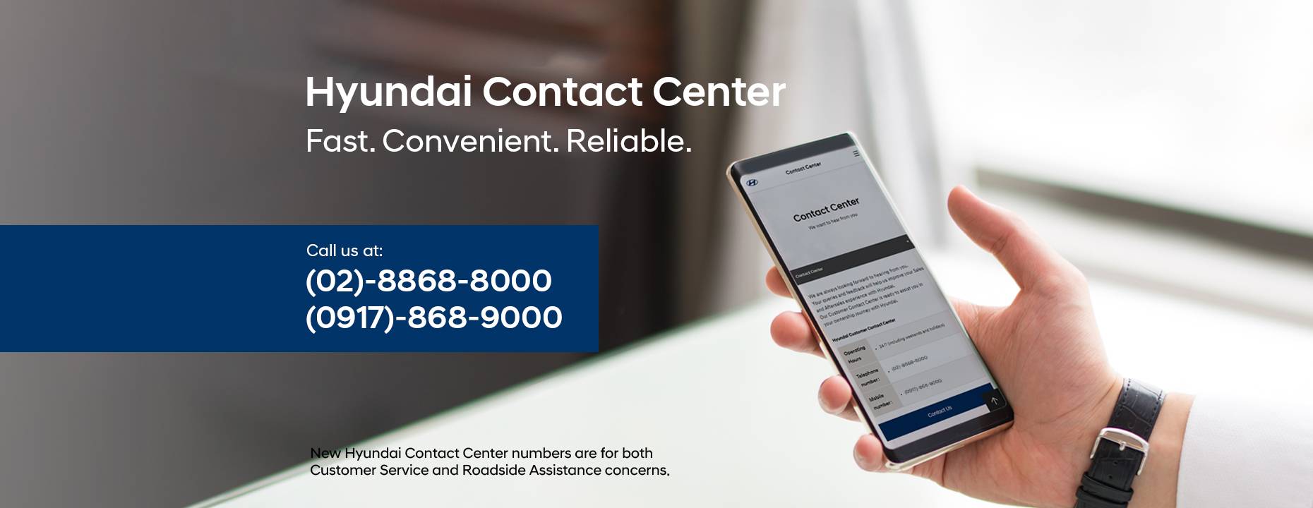 Hyundai Contact Center homebanner image