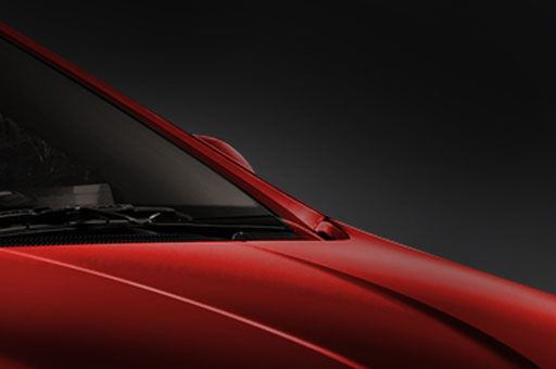 Aero blade wipers on the windshield