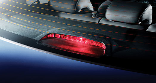 Upper brake light lightened up red
