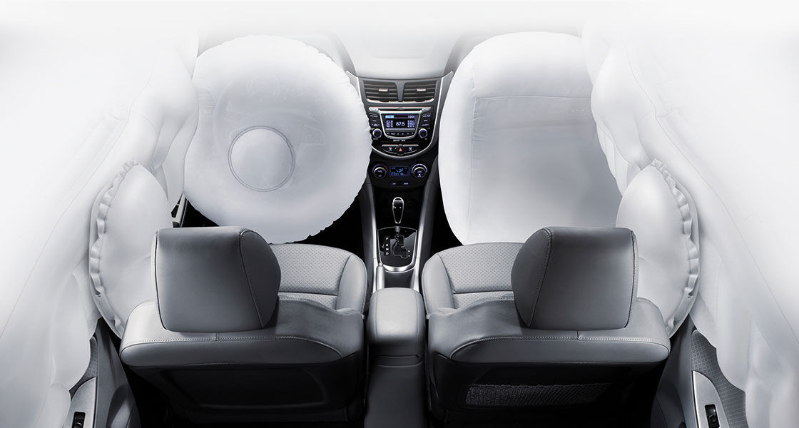 6-airbag system in front seats
