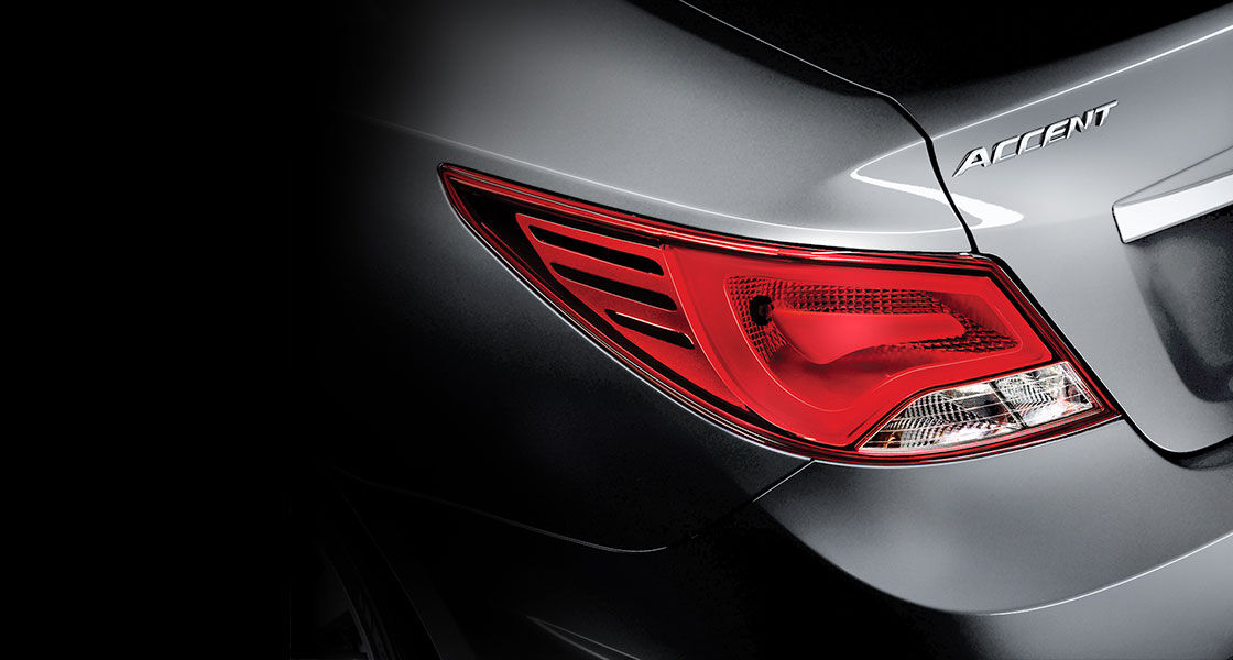 Closer view of rear combination lamp