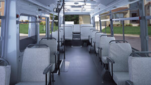 image of aero town 24+1 passenger seat layout