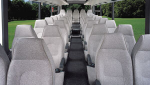 image of aero town 37+1 passenger seat layout