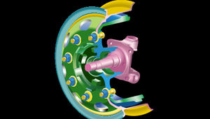 illustration of hub pilot wheel mechanism
