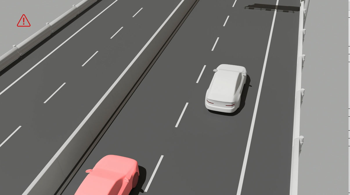 Detects rear side vehicles in blind-spots and help avoid risk of collisions.