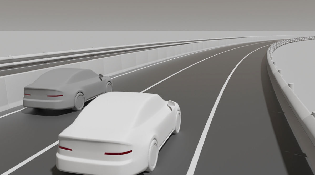 على الطريق السريع، ومع دوران عجلة القيادة في الاتجاه المطلوب، يساعدك تلقائيًا في تغيير المسارات وفقًا لإشارة الانعطاف.