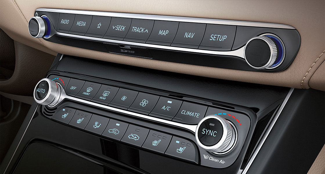 Closer view of dual air conditioner