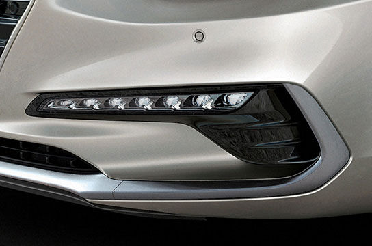 LED turn signal lamps light on