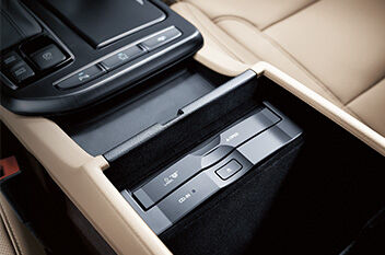 Center console CD player