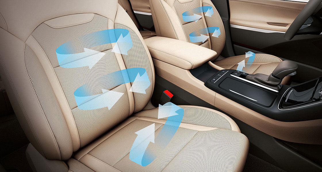 Front ventilated seats