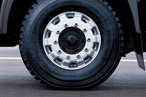 a tire with alloy wheel