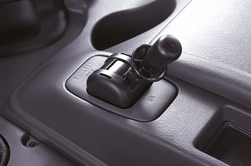 gradual parking brake's lever pulled up