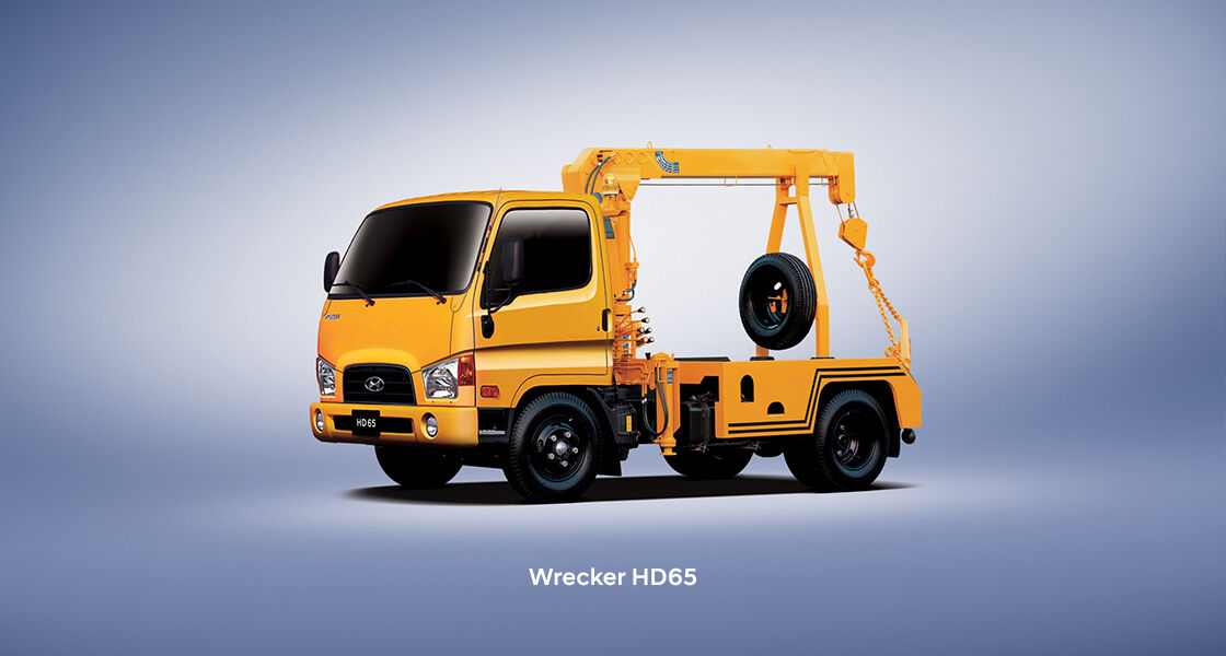 front view of HD120 and HD260 wrecker truck