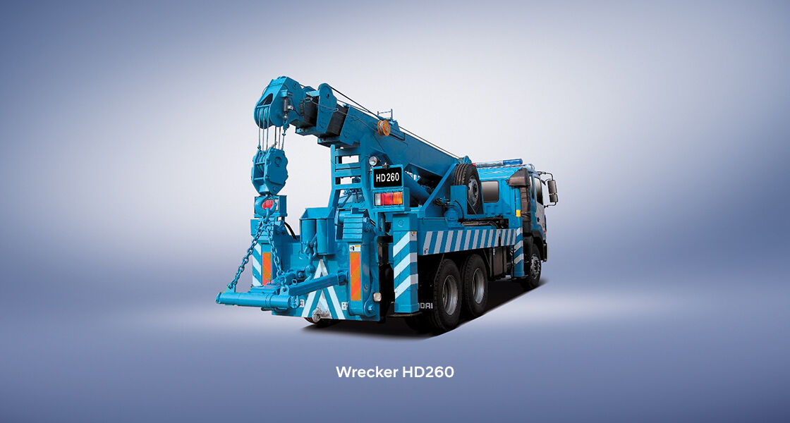 rear view of HD120 and HD260 wrecker truck