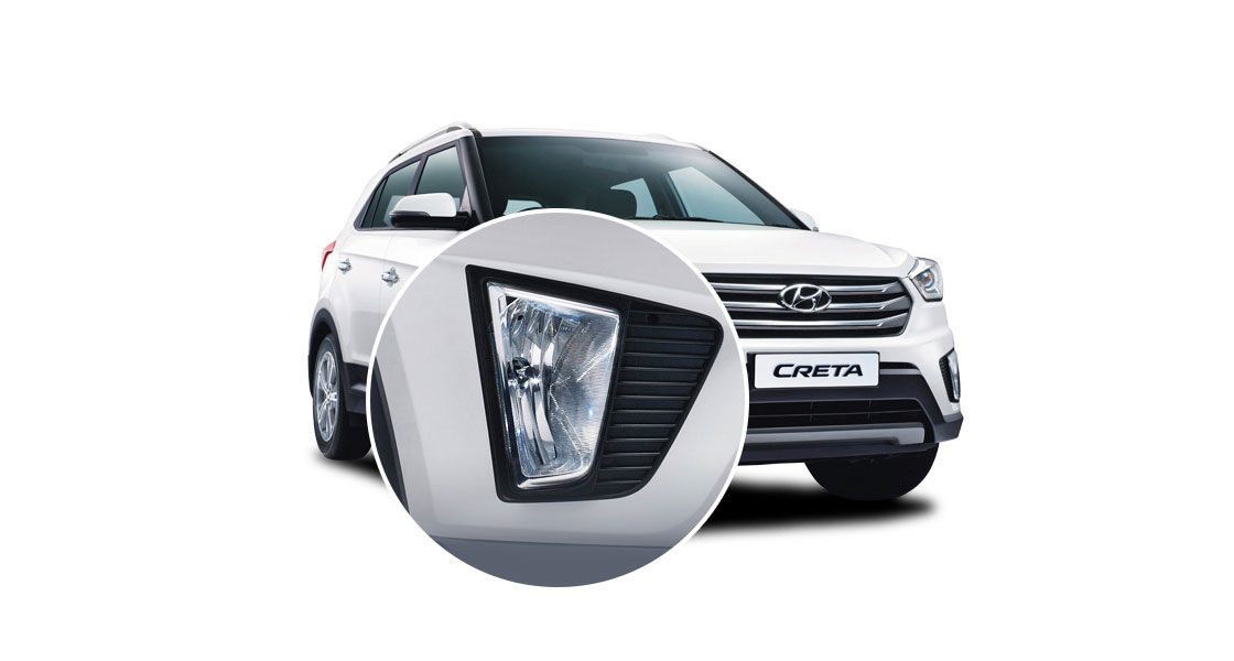 Right vertical front fog lamp