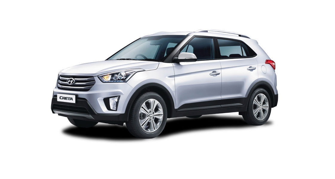 Side view of silver Creta