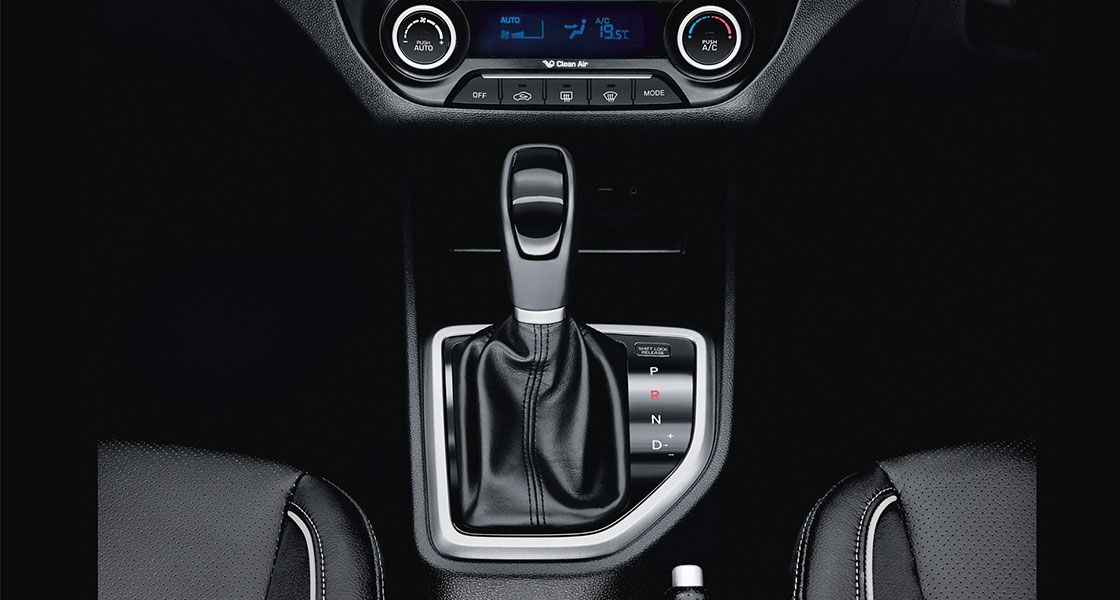 Top view of Automatic transmission in black color