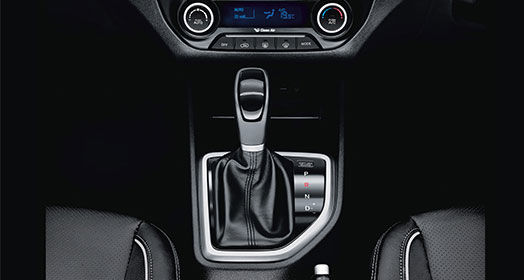 Top view of Automatic transmission in black color