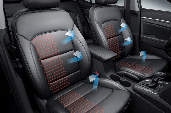 front air ventilation and seat warmers