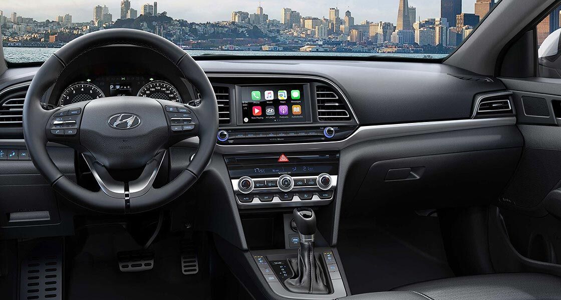 elantra 2019 interior steering wheel
