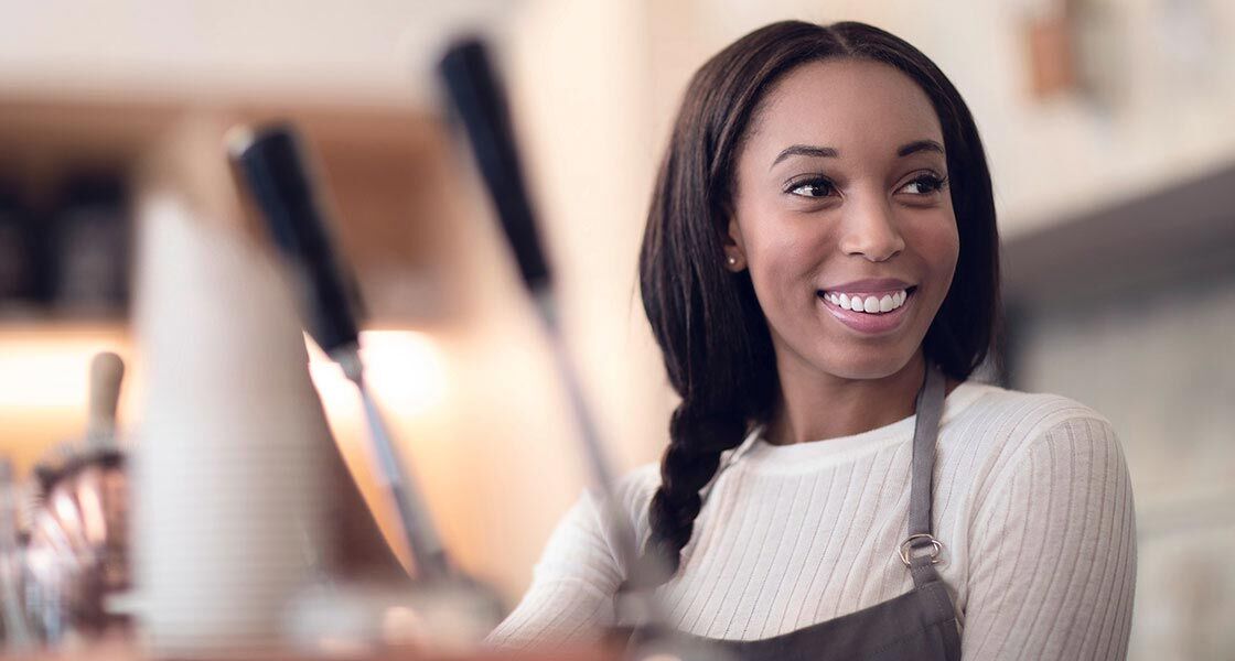 smiling woman