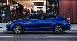 blue elantra 2019 side