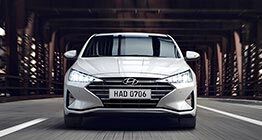 elantra 2019 on road front