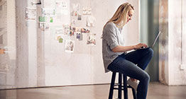 woman with laptop