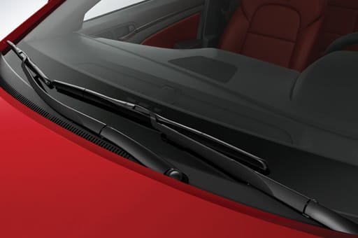 Closer view of aero blade wipers