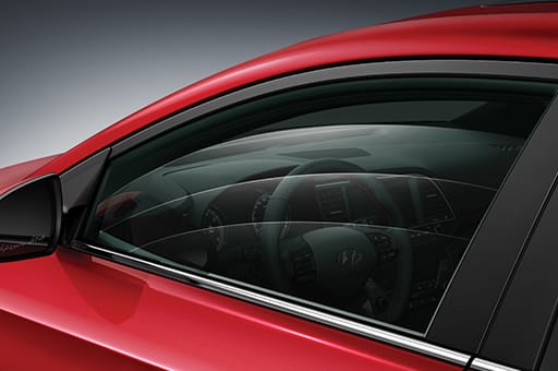 Closer view of driver side window