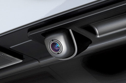 Closer view of rear view camera