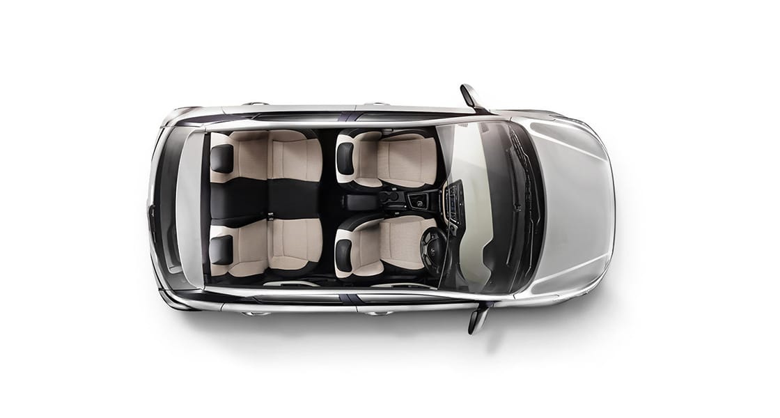 Top view of interior