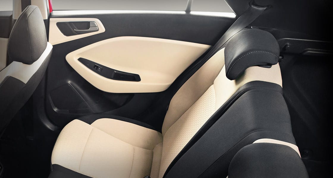 Elite i20 interior front seat