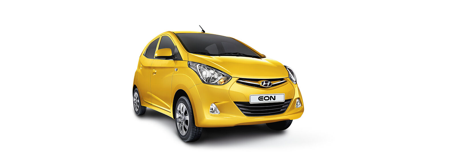 Side front view of yellow Eon