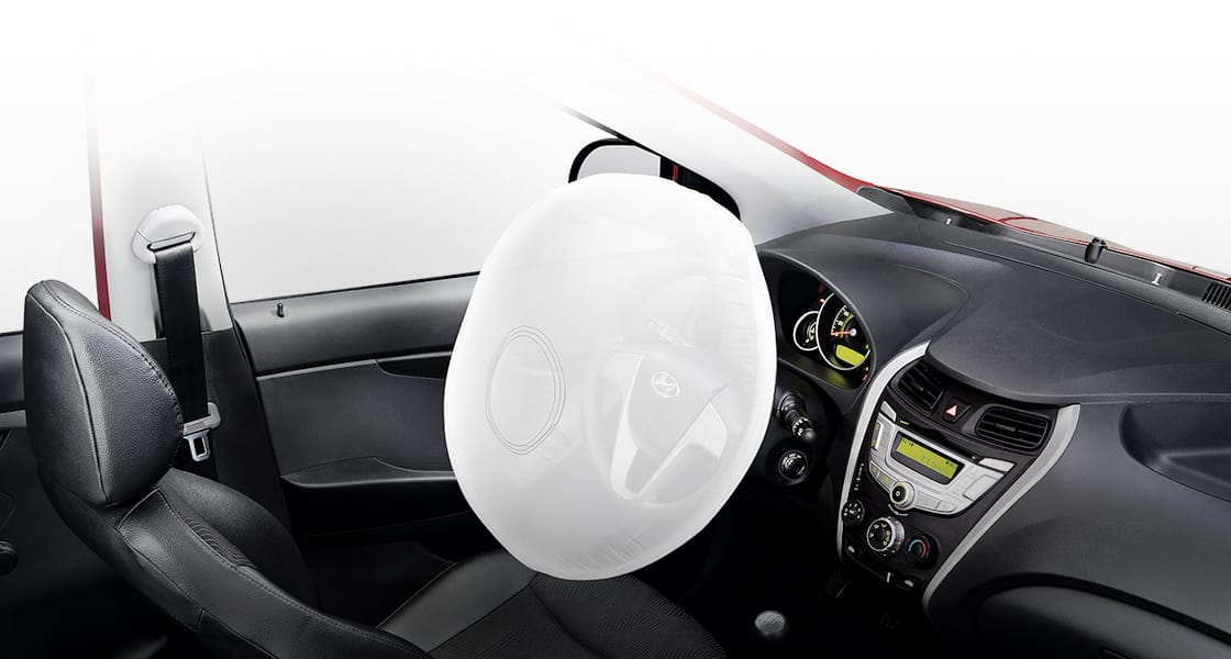 Driver's airbag simulated