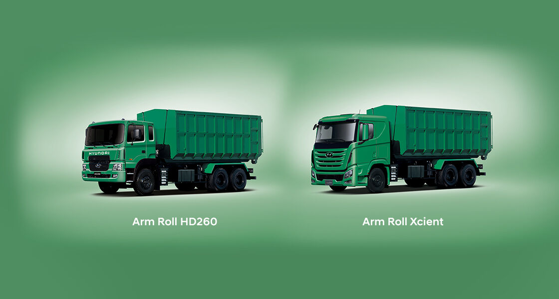 front view of HD45 garbage truck