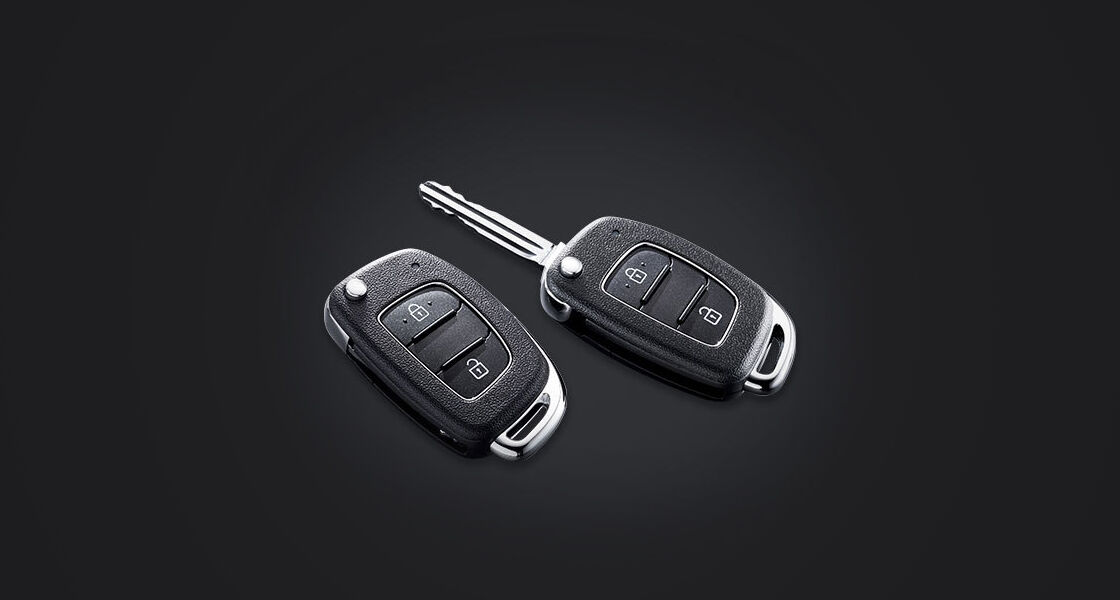 Two folding keys
