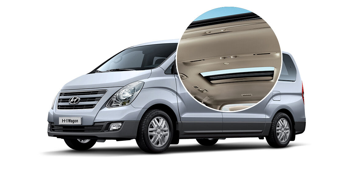 Panoramic view of H-1's dual sunroof