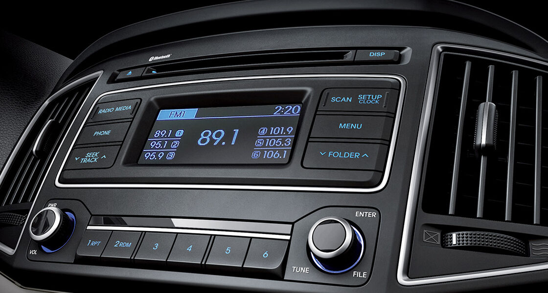 A closer view of H-1's display with radio control buttons