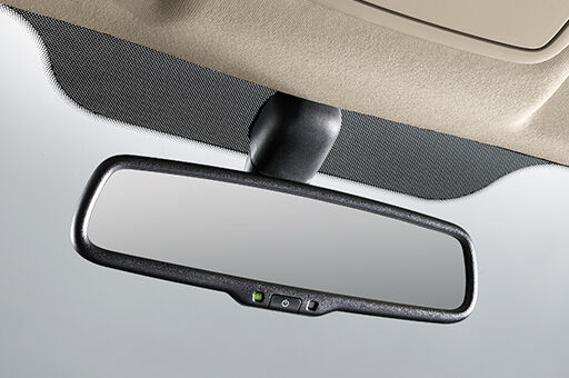 Closer view of H-1's electric chromic mirror