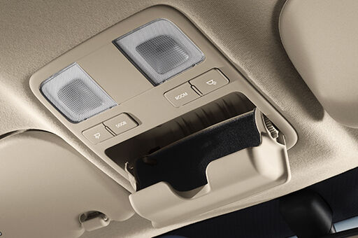 Closer view of H-1's overhead console