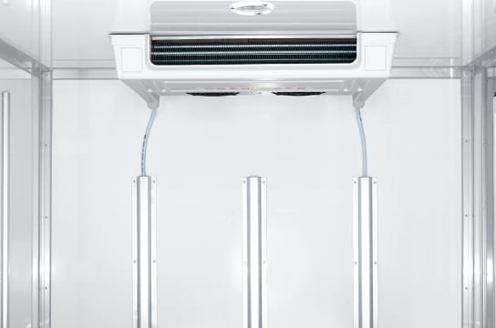 Image of the cargo compartment inside the Freezer Truck