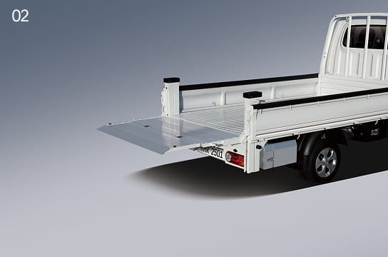 Step 2 of the power gate truck operation - the lift moves vertically