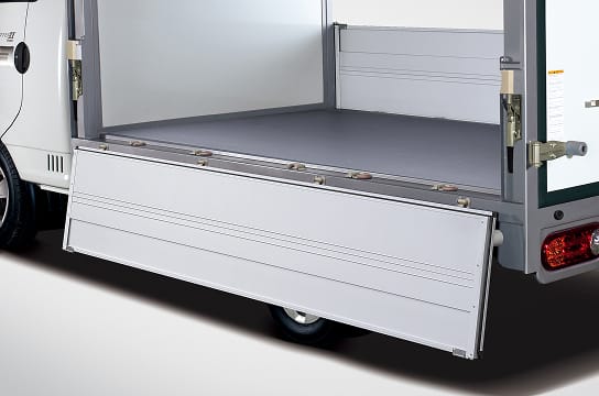 Photo of one of the side doors that is open