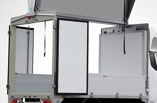 Rear studio photo with the wings opened