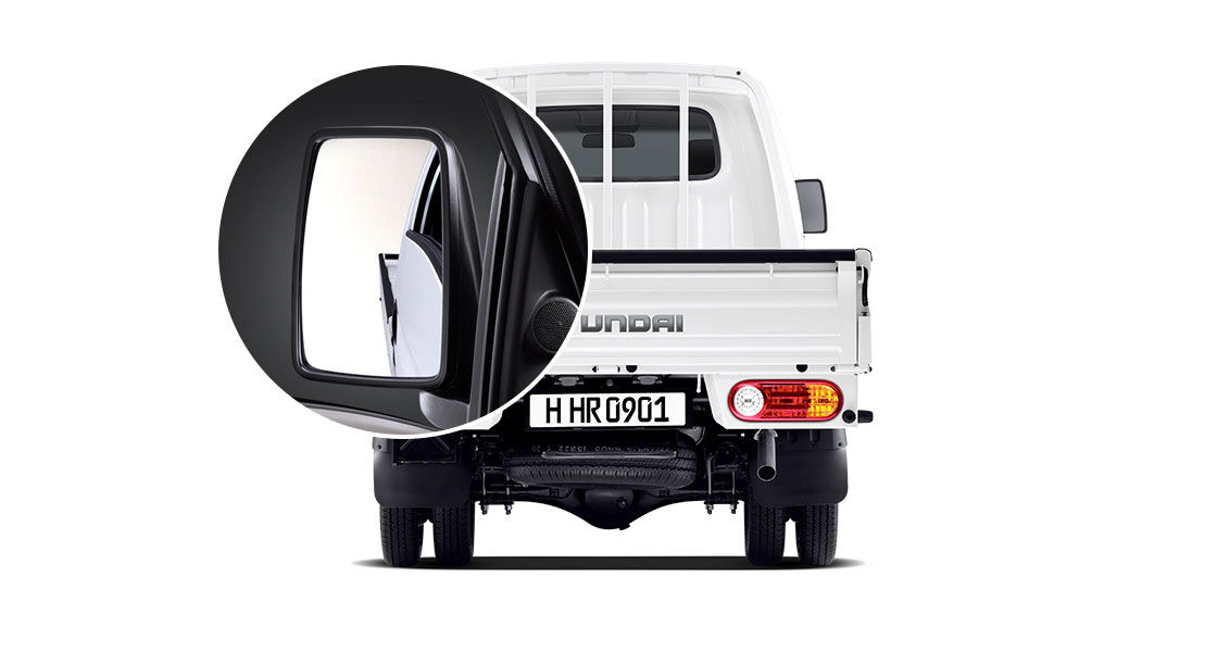 A closer view of outside mirror