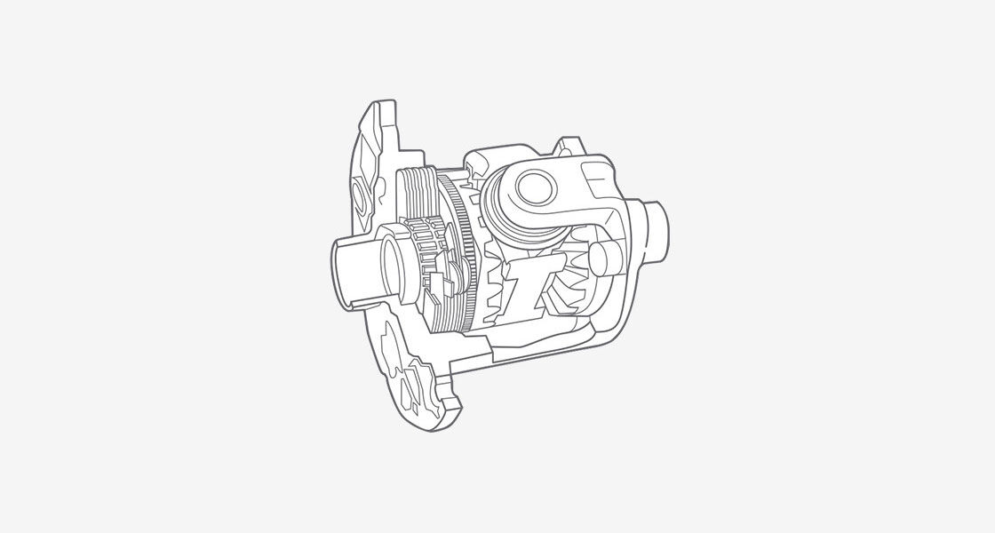Illustration d'un composant d'une voiture décrivant le différentiel de blocage