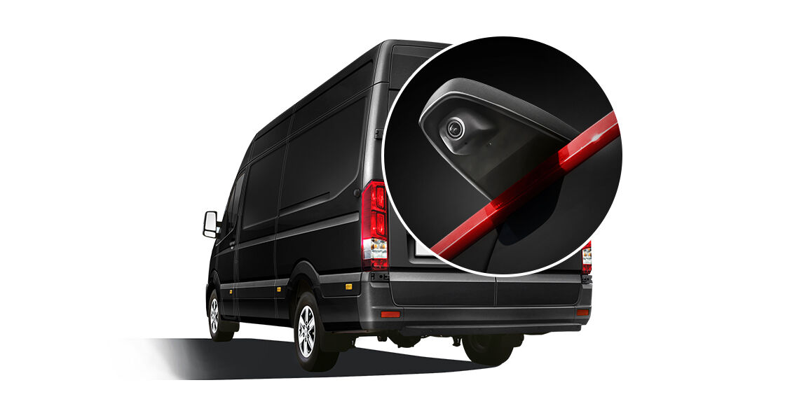 LED high-mounted stop lamp and rear camera