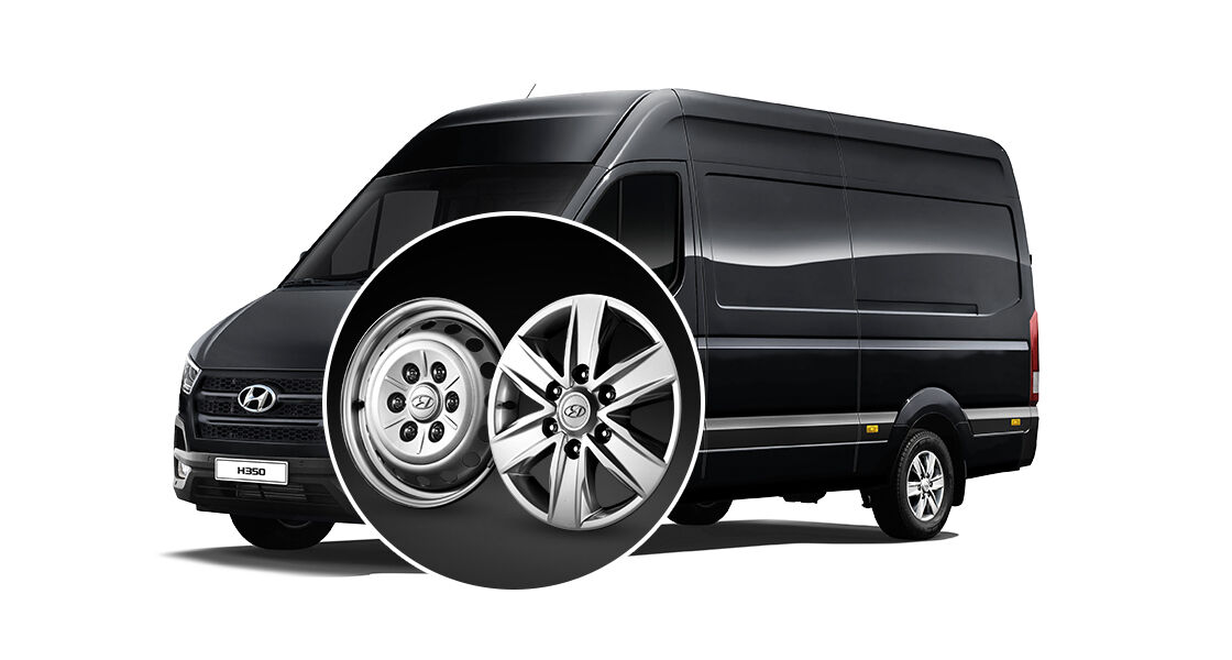 Closer view of alloy wheels in 16 inches